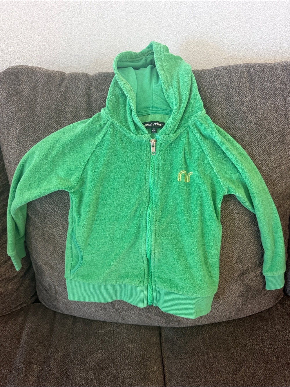 Neon Rebels- Phoenix Terry Hoodie Gumdrop Green